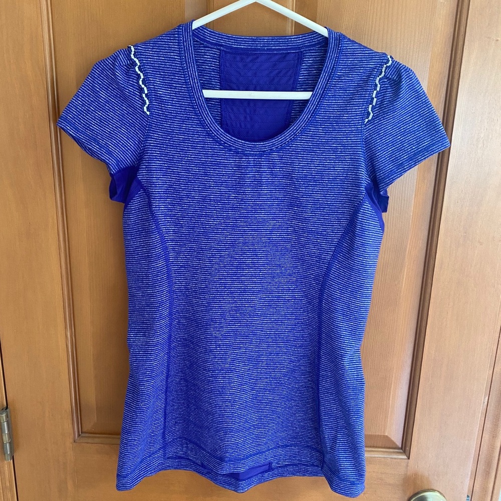 Lululemon Tops | Short Sleeve Blue Shirt